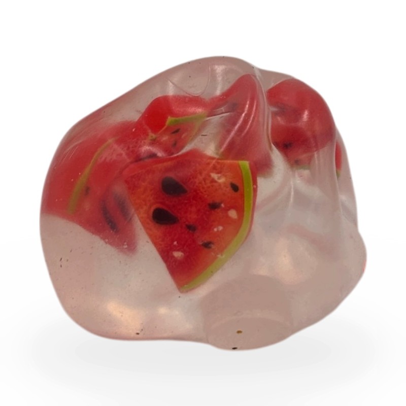 Gniotek Wazelinowy Kulka z Owocami Kokosowy Olej Squishy Antystresowy 6cm