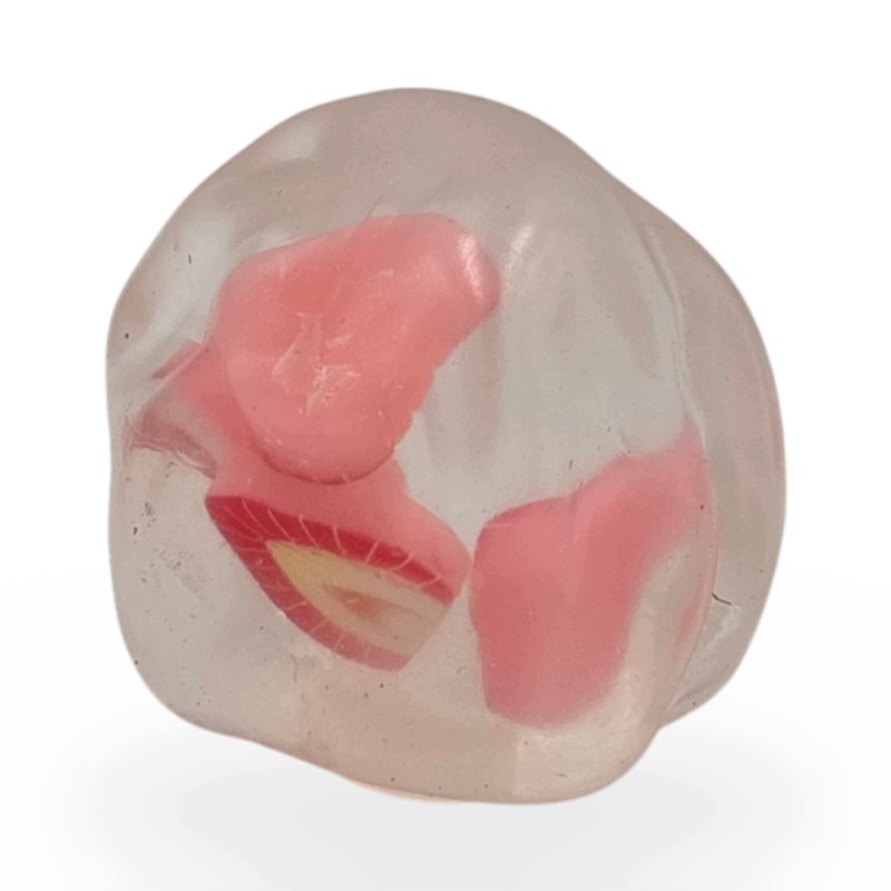 Gniotek Wazelinowy Kulka z Owocami Kokosowy Olej Squishy Antystresowy 6cm