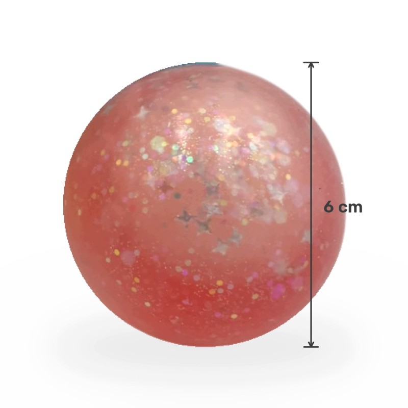 Gniotek Kulka z Woskową Kulką w Środku Crunchy Squishy Antystresowa 6cm