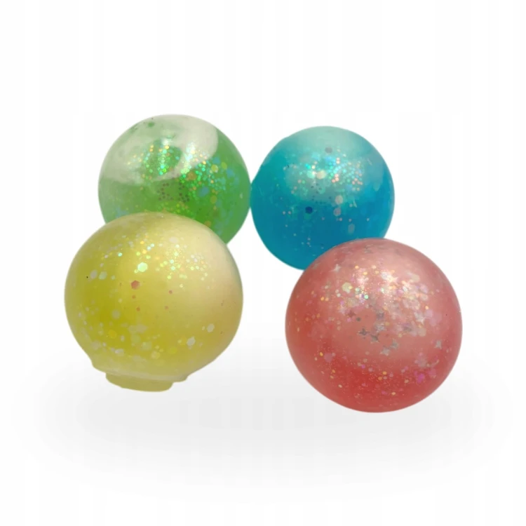 Gniotek Kulka z Woskową Kulką w Środku Crunchy Squishy Antystresowa 6cm
