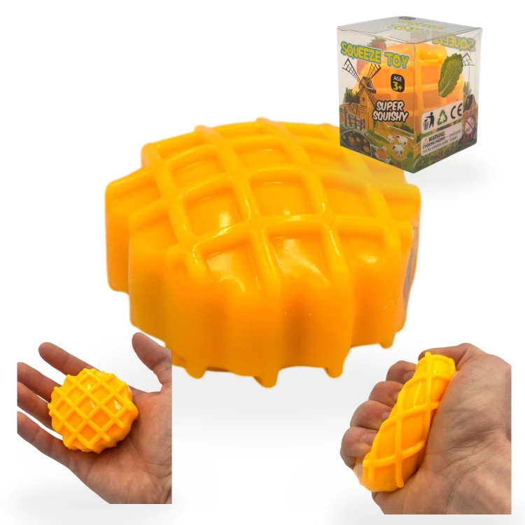 Crunchy Gniotek Gofr Chrupiący Wafel Zabawka Antystresowa Sensoryczna 6cm