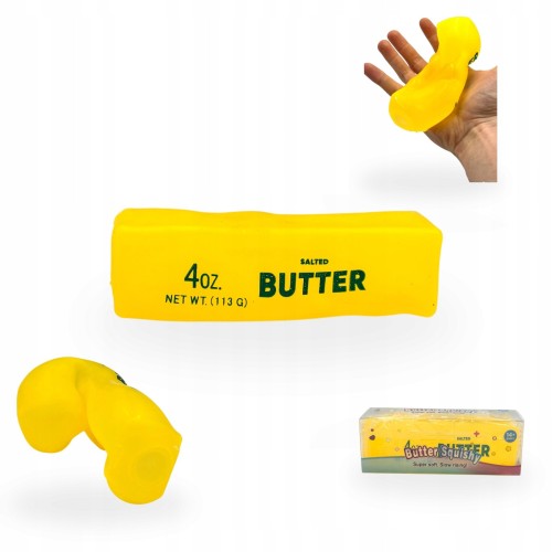 Gniotek Masło Wazelinowe Squishy Zabawka Antystresowa Sensoryczna 14cm