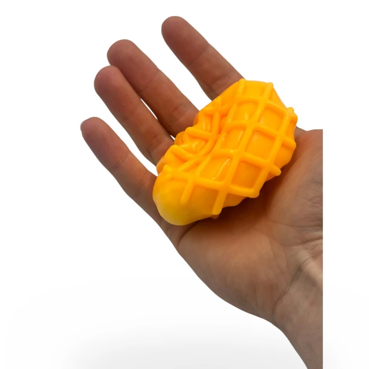 Crunchy Gniotek Gofr Chrupiący Wafel Zabawka Antystresowa Sensoryczna 6cm