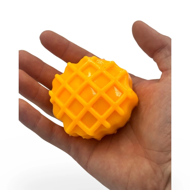 Crunchy Gniotek Gofr Chrupiący Wafel Zabawka Antystresowa Sensoryczna 6cm