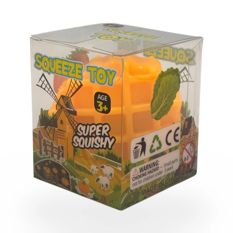 Crunchy Gniotek Gofr Chrupiący Wafel Zabawka Antystresowa Sensoryczna 6cm