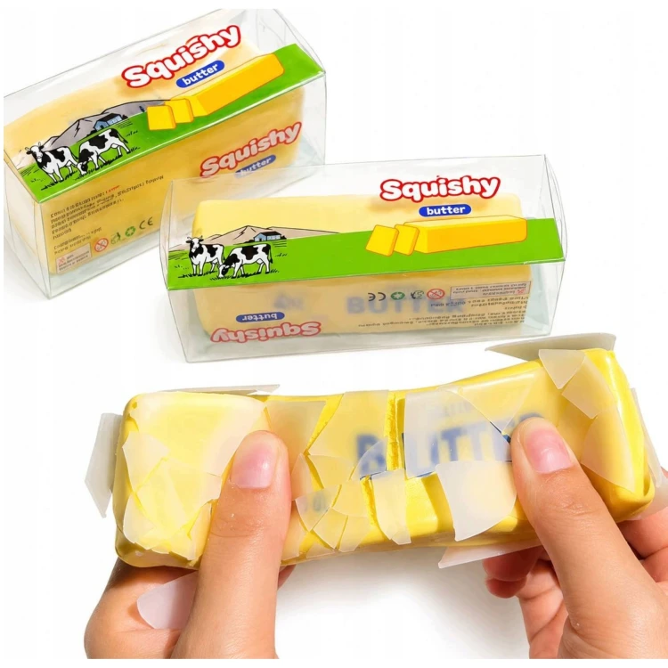 Crunchy Gniotek Masło Woskowe Squishy Pękający Wosk Slow Rising 13cm