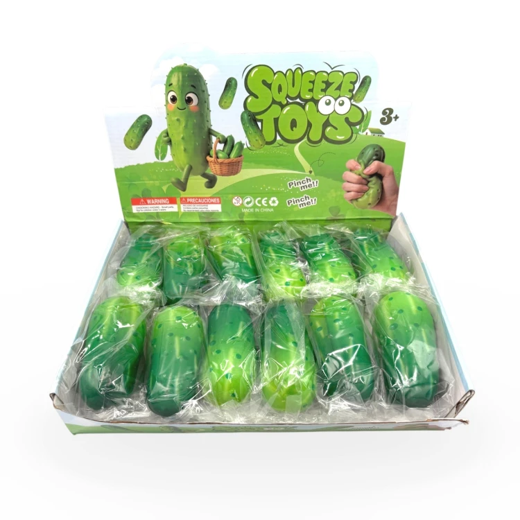 Gniotek Ogórek Squishy Zabawka Antystresowa Sensoryczna 13cm