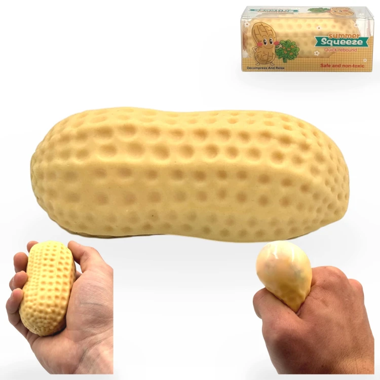 Crunchy Gniotek Orzeszek Chrupiący Zabawka Antystresowa Sensoryczna 12cm