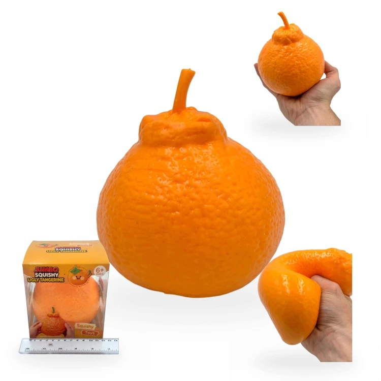 Gniotek Pomarańcza XXL Jumbo Squishy Zabawka Antystresowa Sensoryczna 12cm