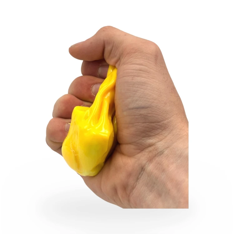 Crunchy Gniotek Ser Chrupiący Kostka Zabawka Antystresowa Sensoryczna 6cm