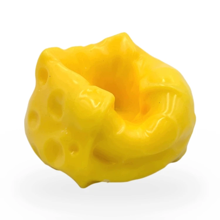Crunchy Gniotek Ser Chrupiący Kostka Zabawka Antystresowa Sensoryczna 6cm