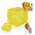Gniotek Ser Kostka Żelowa Przezroczysta Twarda Squishy Antystresowy 5cm