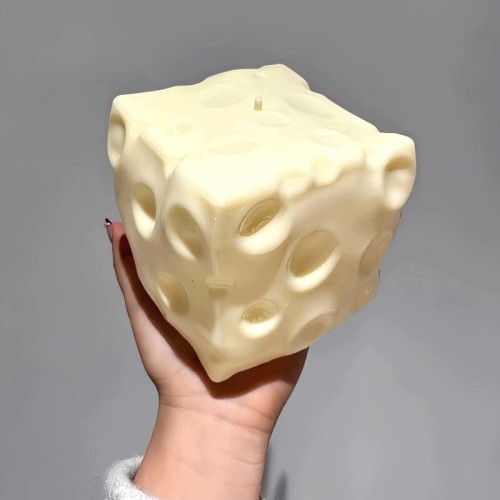 Gniotek Ser Wazelinowy Duży 7cm Kostka Sera Squishy Antystresowy XXL