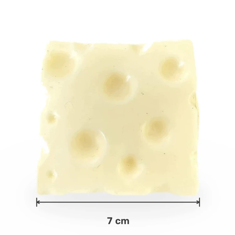 Gniotek Ser Wazelinowy Duży 7cm Kostka Sera Squishy Antystresowy XXL