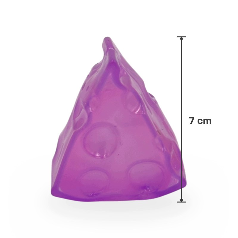 Gniotek Wazelinowy Ser Kolorowy Trójkąt Squishy Antystresowy 7cm
