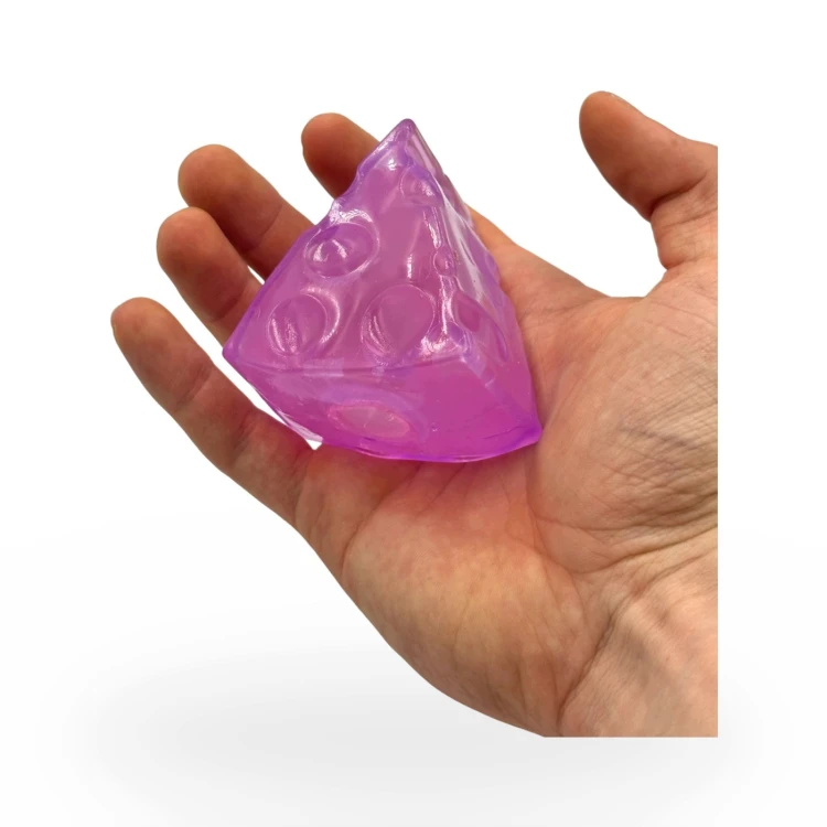 Gniotek Wazelinowy Ser Kolorowy Trójkąt Squishy Antystresowy 7cm
