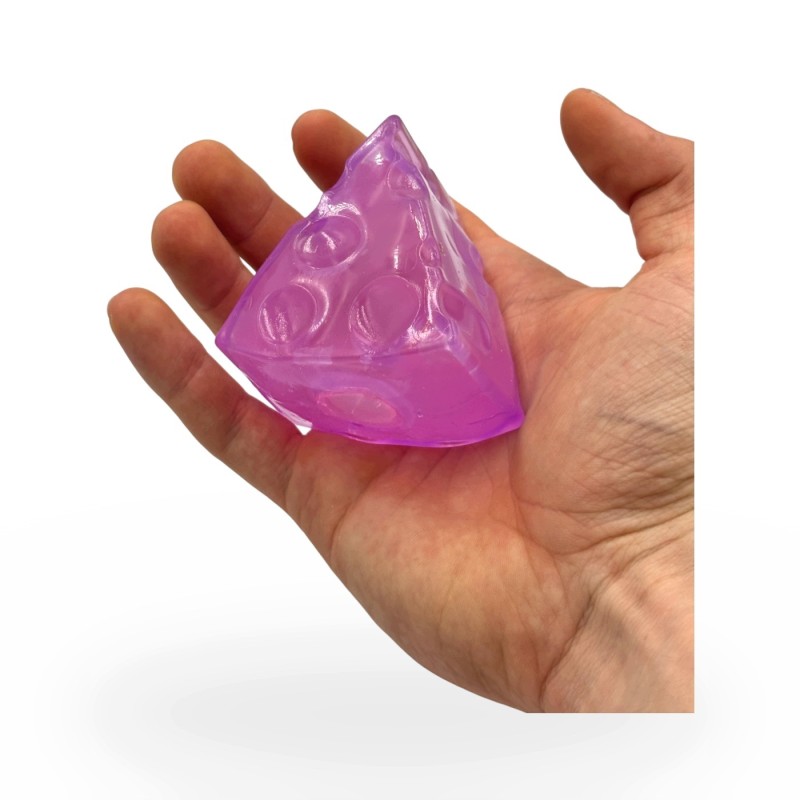 Gniotek Wazelinowy Ser Kolorowy Trójkąt Squishy Antystresowy 7cm