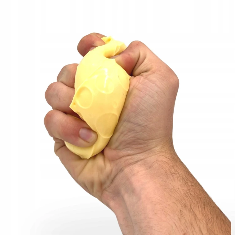 Gniotek Wazelinowy Ser Squishy Antystresowy Sensoryczny 5cm