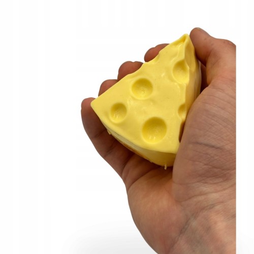 Gniotek Ser Trójkąt Wazelinowy z Wazeliną Squishy Antystresowy Serek 7cm