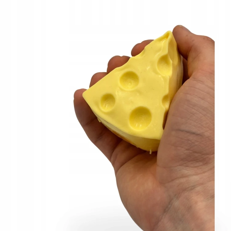 Gniotek Ser Trójkąt Wazelinowy z Wazeliną Squishy Antystresowy Serek 7cm