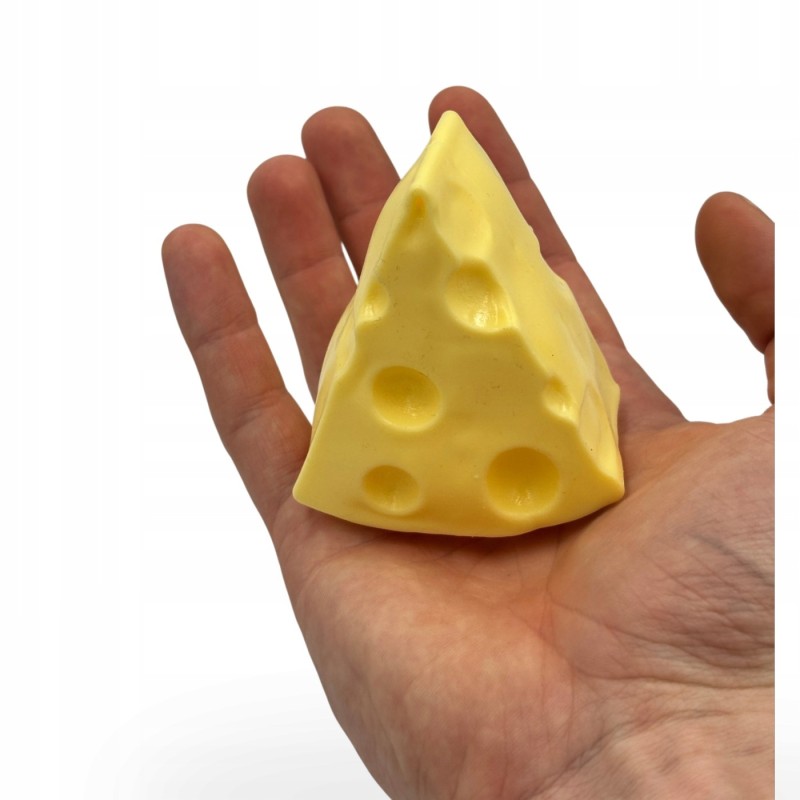 Gniotek Ser Trójkąt Wazelinowy z Wazeliną Squishy Antystresowy Serek 7cm