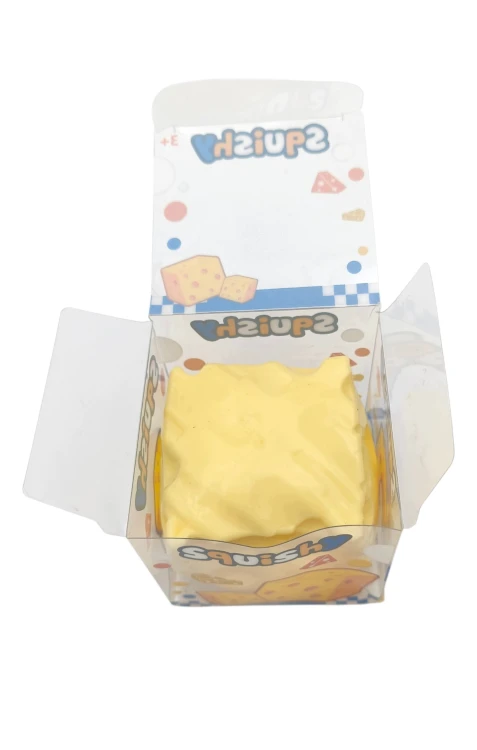 Gniotek Ser Trójkąt Wazelinowy z Wazeliną Squishy Antystresowy Serek 7cm