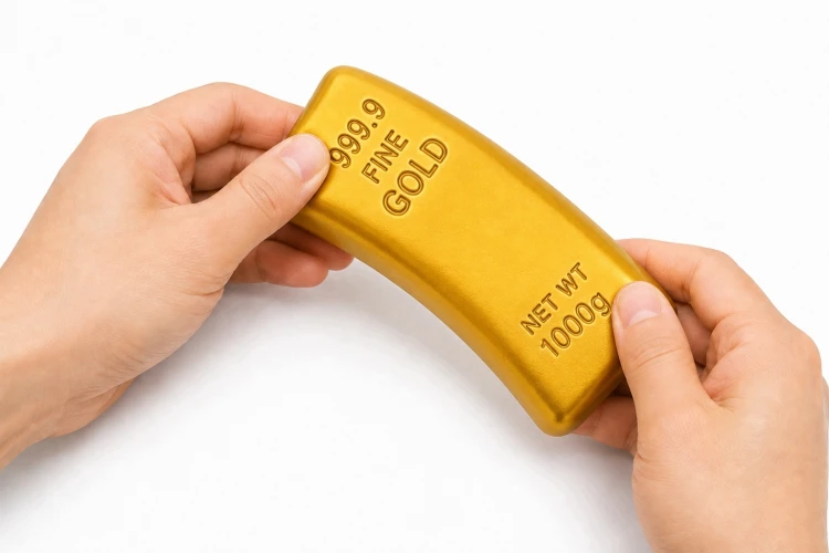 Gniotek Sztabka Złota Squishy Zabawka Antystresowa Sensoryczna 13cm