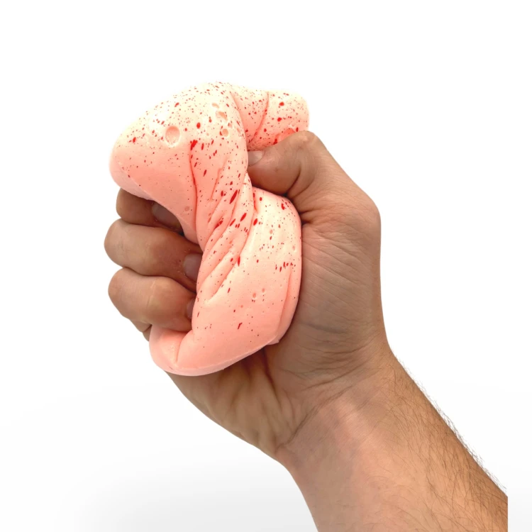 Gniotek Tost Truskawkowy Squishy Zabawka Antystresowa Sensoryczna 11cm