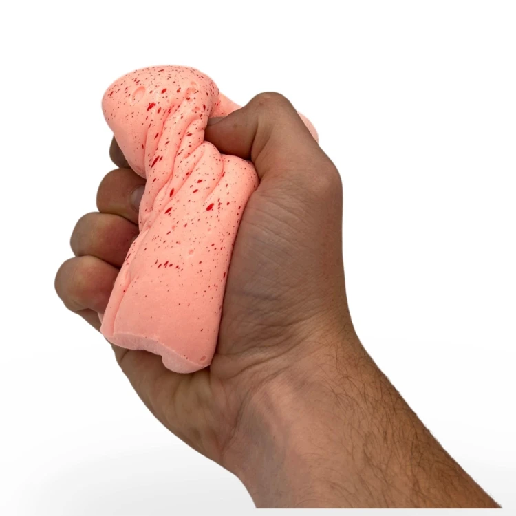 Gniotek Tost Truskawkowy Squishy Zabawka Antystresowa Sensoryczna 11cm