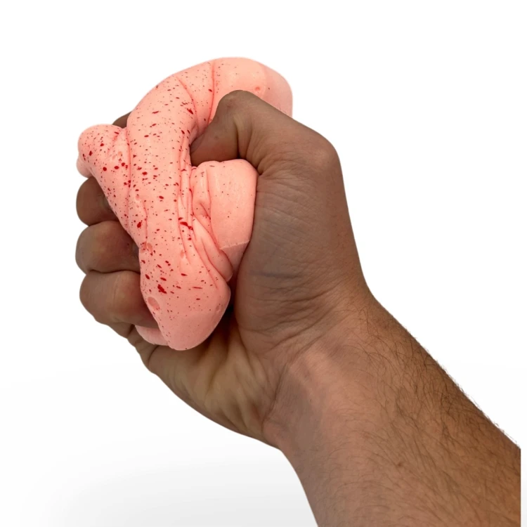 Gniotek Tost Truskawkowy Squishy Zabawka Antystresowa Sensoryczna 11cm