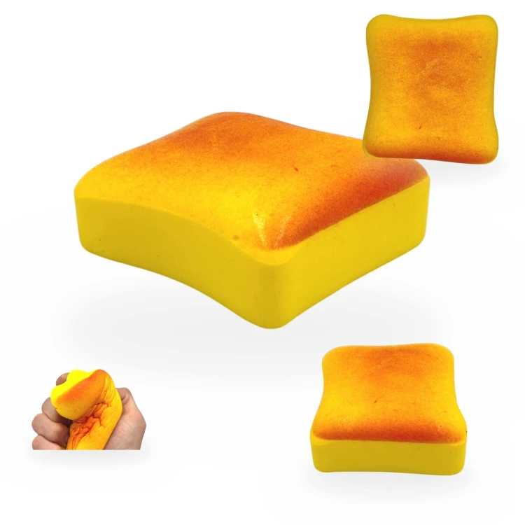 Gniotek Tost Maślany Squishy Zabawka Antystresowa Sensoryczna 11cm