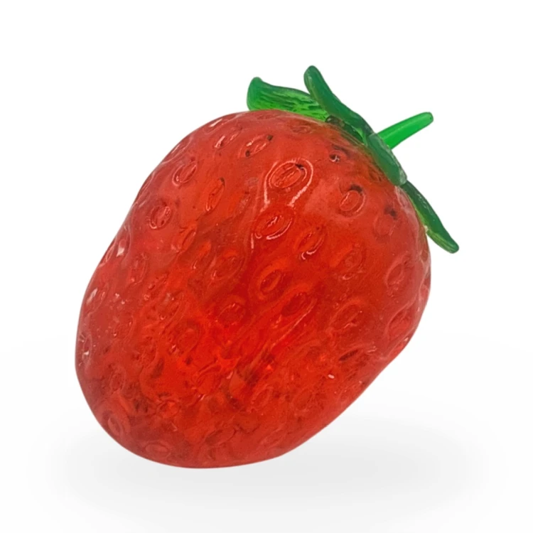 Gniotek Truskawka Przezroczysta Żelowa Squishy Zabawka Antystresowa 8cm
