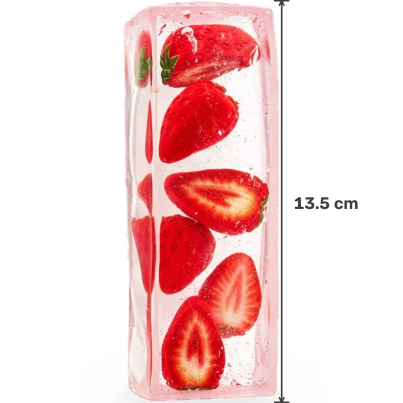 Gniotek Wazelinowy z Owocami Squishy Przezroczysty Antystresowy 13,5cm