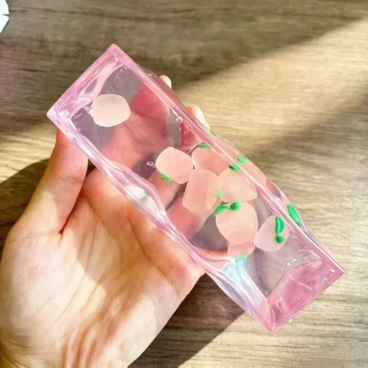 Gniotek Wazelinowy z Owocami Squishy Przezroczysty Antystresowy 13,5cm