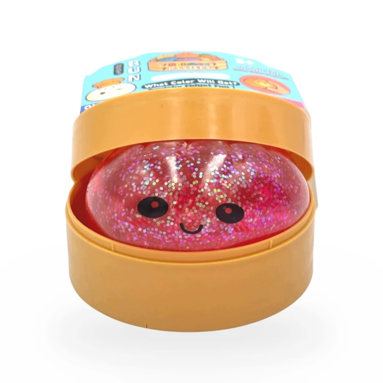 Zestaw Gniotków 4w1 Różowy Brokat Squishy Zabawka Antystresowa Sensoryczna
