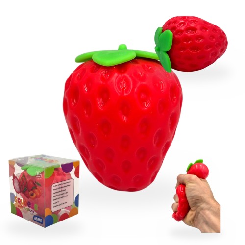 Crunchy Gniotek Truskawka Chrupiąca Zabawka Antystresowa Sensoryczna 8cm