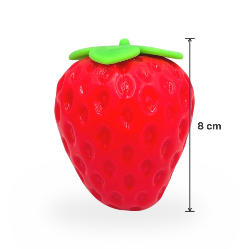 Crunchy Gniotek Truskawka Chrupiąca Zabawka Antystresowa Sensoryczna 8cm