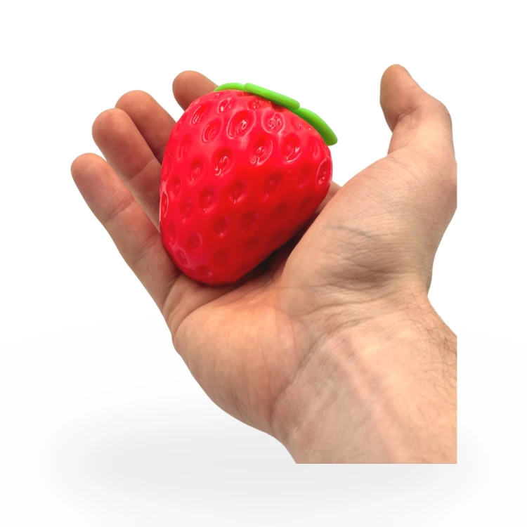 Crunchy Gniotek Truskawka Chrupiąca Zabawka Antystresowa Sensoryczna 8cm