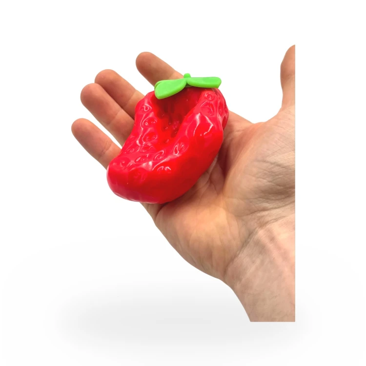 Crunchy Gniotek Truskawka Chrupiąca Zabawka Antystresowa Sensoryczna 8cm
