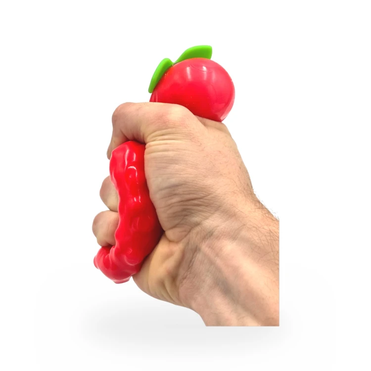 Crunchy Gniotek Truskawka Chrupiąca Zabawka Antystresowa Sensoryczna 8cm