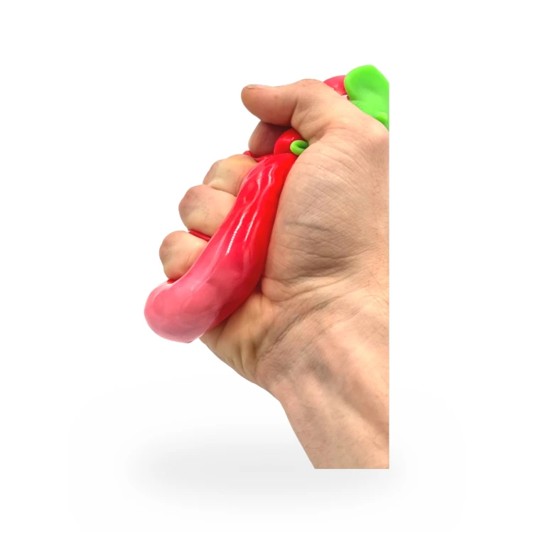 Crunchy Gniotek Truskawka Chrupiąca Zabawka Antystresowa Sensoryczna 8cm