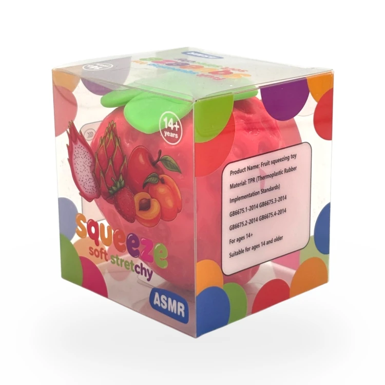 Crunchy Gniotek Truskawka Chrupiąca Zabawka Antystresowa Sensoryczna 8cm