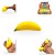 Gniotek Banan Squishy Zabawka Antystresowa Sensoryczna Gumowa 13cm