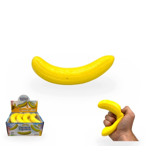 Gniotek Banan Squishy Zabawka Antystresowa Sensoryczna 18cm