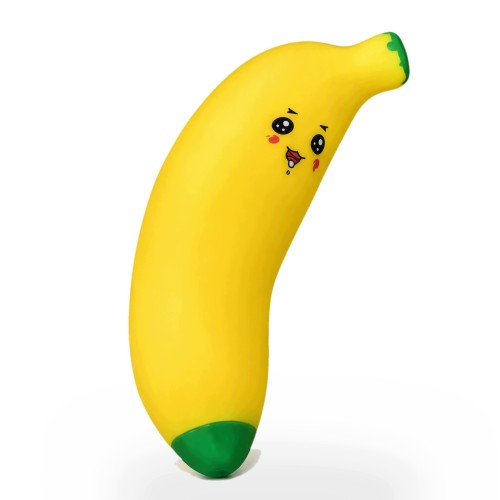 Chrupiący Gniotek Banan Crunchy Squishy z Buźką Antystresowy w Pudełku