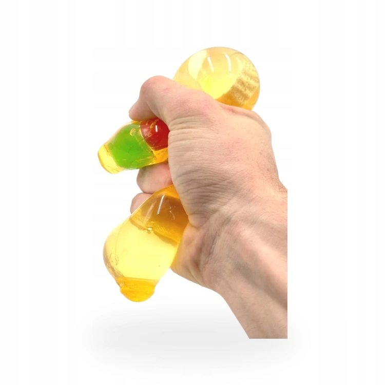 Gniotek Wazelinowy Banan z Owocami Squishy Antystresowy Sensoryczny 18cm