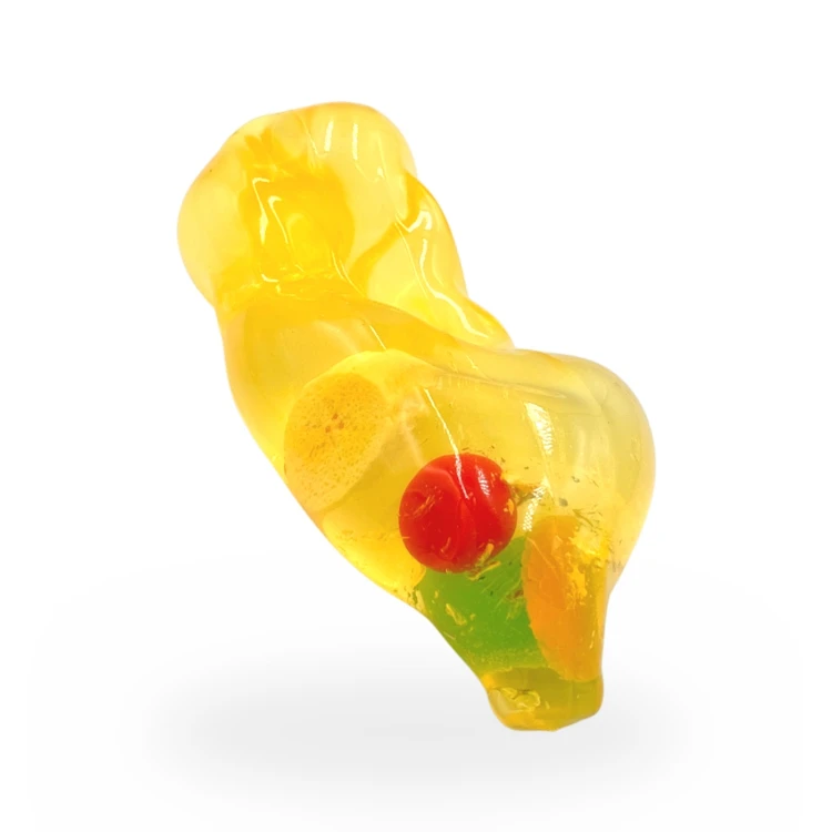 Gniotek Wazelinowy Banan z Owocami Squishy Antystresowy Sensoryczny 18cm