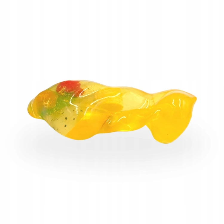 Gniotek Wazelinowy Banan z Owocami Squishy Antystresowy Sensoryczny 18cm