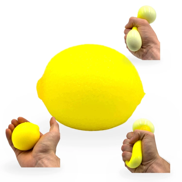 Gniotek Cytryna Squishy Zabawka Antystresowa Sensoryczna Owoc 7cm
