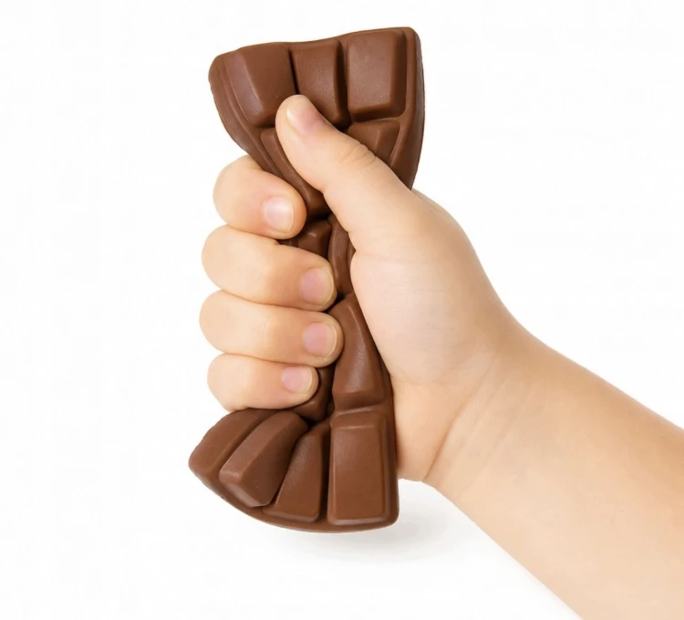 CZEKOLADA GNIOTEK ANTYSTRESOWY MIĘKKA TABLICZKA CZEKOLADY SQUISHY DUŻY